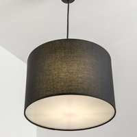 CGC LUCIA Fabric Ceiling Lamp Shade with Frosted Diffuser - Black