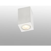 Sven 1 Light Square Surface Mounted Downlight Plaster - White