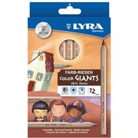 Lyra Color Giants Nature Pencil Skin Tones 12 Piece Set - Multi Colour