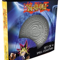 Yu-Gi-Oh! Set of 4 Embossed Metal Coasters - Multi