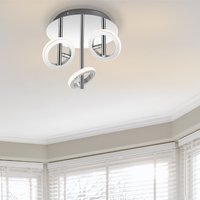 COSYLYTE Holdon 3 Ring Integrated LED Ceiling Spotlight - Chrome