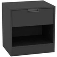 Contemporary Bedside Table - Black