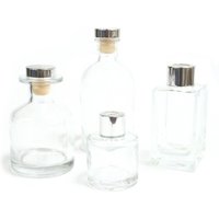 Elegant Glass Reed Diffuser Bottle for Home Fragrances - White