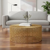 Templar Iron Coffee Table With Gold Finish - Gold
