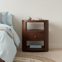 Solid Wood Bordeaux Bedside - Brown