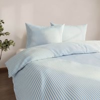 Studio Edition Pinstripe Duvet Cover Set - Blue / Superking
