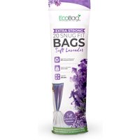 ECOBAG White Kitchen Drawstring Bin Liner - 60L - 28 Micron - Pack of 10 - Lavender (30l) / 30l / 20