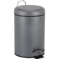 3L Dome Pedal Bin - Light Grey