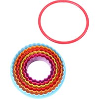 Pack of Six Plastic Round Cookie Cutters