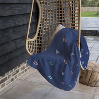 Hipster Pattern Blanket - Blue