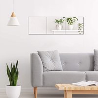 Acrylic Adhesive Wall Mirror Tiles - 30CM-3PCS