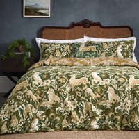 Paoletti, Paoletti Harewood Emerald 100% Cotton Duvet Cover & Pillowcase Set Green/Cream Paoletti, Paoletti Harewood Emerald 100% Cotton Duvet Cover & Pillowcase Set Green/Cream