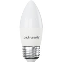 40W LED 5.5W Candle E27 Warm White Bulb - White / 1