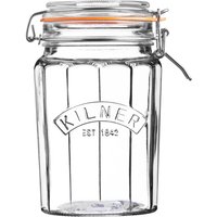 Kilner, Kilner Clip Top Facetted Jar - 0.95l Kilner, Kilner Clip Top Facetted Jar - 0.95l