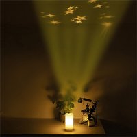 LED Candle Projector Star - White