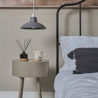 Civic Pair of Dark Grey Ceiling Pendant Shade - Grey