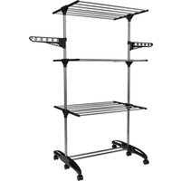Hyfive Clothes Drying Rack 3 Tier Airer Portable - Black / Airer Onlycm