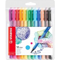 STABILO pointMax Fineliner Nylon Tip Pen - Multi-colour / 12