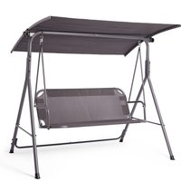 Textoline Swing Seat for 3 People with Canopy - Grey