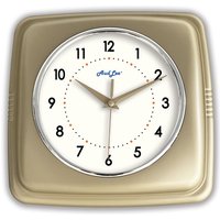 Retro Indoor Wall Clock - Champagne Gold