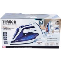 Tower 2 in 1 Ceraglide Cordless Steam Iron 2400W