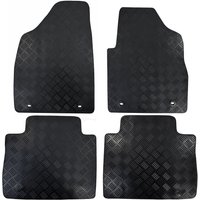 MG HS Manual and Automatic Car Mats Rubber 2019 onwards 4pc Set - Black