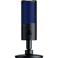 Razer Seiren X Microphone for PlayStation 4 and PS5 - Black-Blue