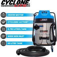 Cyclone Lite KV60 Gutter Vacuum 3600W Side Entry - Blue / Cyclone Lite KV60 Machine Only