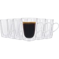 Double Walled Coffee Glasses - 285ml - Clear / 1.26kg