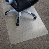 Hometex Solutions Universal Clear PVC Non-Slip Chair Mat Low Pile Carpets - Clear / 150 x 116 x 0.22cm