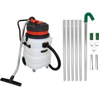 Wet and Dry Vacuum with Gutter Poles - Silver / 95cm / 44cm