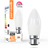 5.5W LED Can, Dimmable, B22, 470lm, 4000K - Cool White/Natural White / 1
