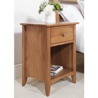Edward Hopper Bedside Table - Golden Oak Brown / 11kg