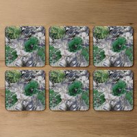 Green Flowers Coaster - Green