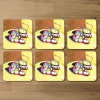 Pionty Shoes Coaster - Yellow