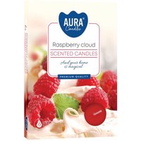 Set of 6 Scentedights Raspberry Cloud - Red