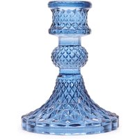Royal Blue Vintage Dinner Candle Holder Elegant Durable Table Decor - Royal Blue