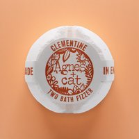 Agnes Cat Clementine Bath Fizzer Natural Citrus Cocoa Butter - White