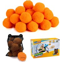Aqua Blaster Orbz 30 Pack, Reusable Soft Cotton Balls with Carry Bag - Orange