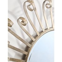 Cissell Spoke Style Wall Mirror - Silver