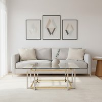 Elino Silver and Gold Coffee Table - Gold