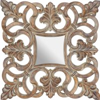 Athena Small Round Wall Mirror With Silver Frame - Gold