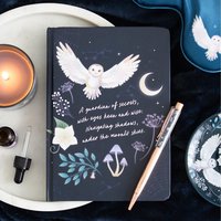 Night Owl Journal with Sodalite Pen - Midnight Blue