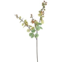 Artificial Autumn Eucalyptus Foliage Stem 100cm - Green/Red