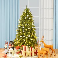 6FT Pre-Lit Artificial Christmas Tree Xmas Tree - Green