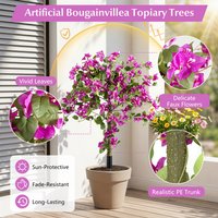 Set of 2 Bougainvillea Artificial Trees