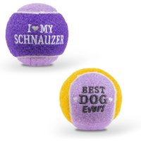 Pre-personalised Dog Ball Toy - Schnauzer