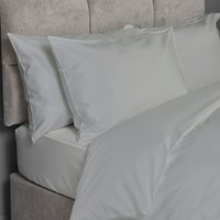 Hotel Luxe Cotton 400 Thread Count Fitted Sheet - Silver / Superking