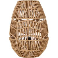 Navarre Rattan Effect Table Lamp - Brown