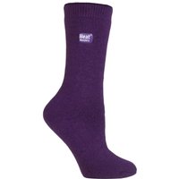 Heat Holders Ultra Lite Ladies Lightweight Thermal Dress Socks - Purple